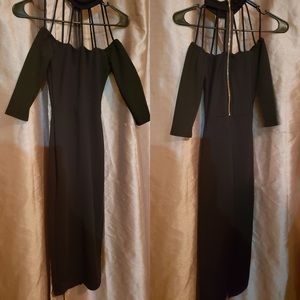 Black midi slim dress from Fashion Nova😍